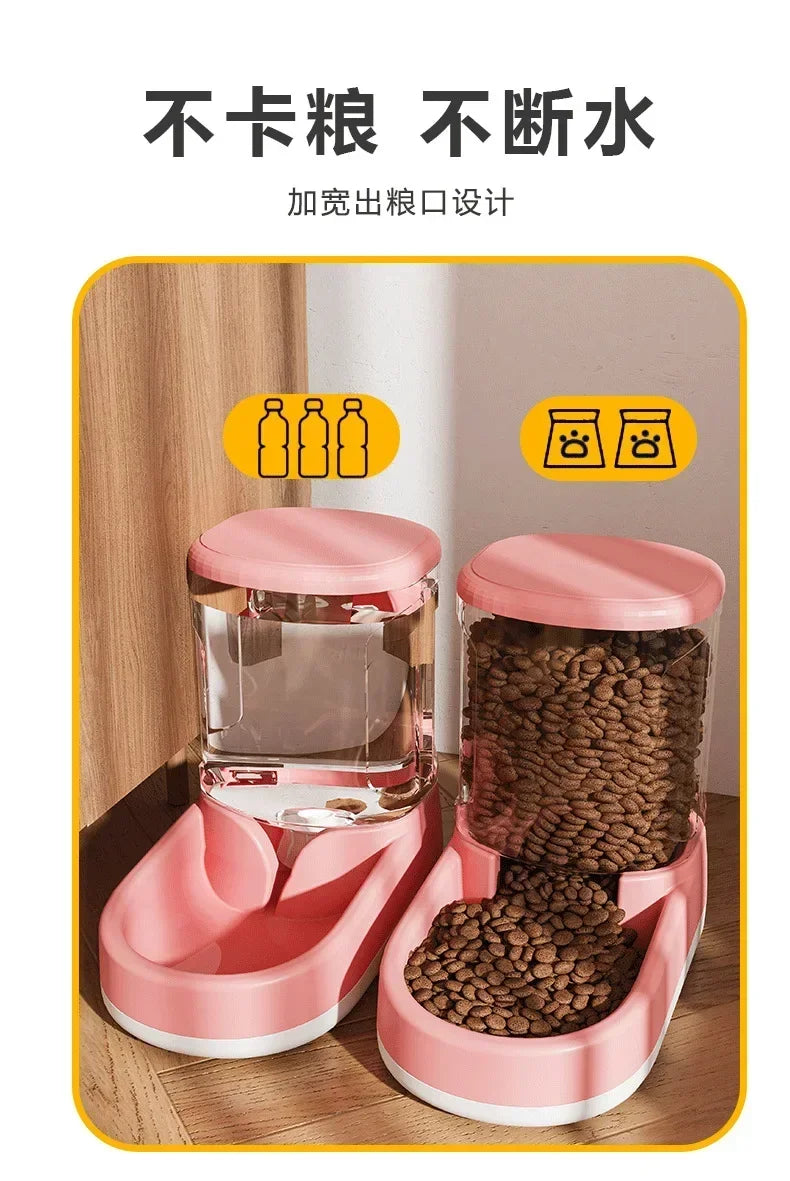 Dog Water Dispenser Cat Automatic Pet Feeder Feeding Cat Drinking Flowing without Inserting Electric