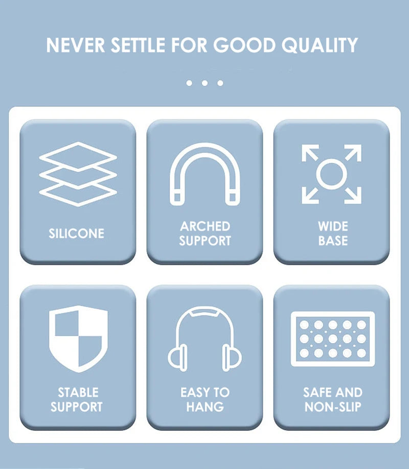 Multi-functional Headset Bracket Universal Headset Hanging Bracket Gaming Desktop Display Rack Headset Stand