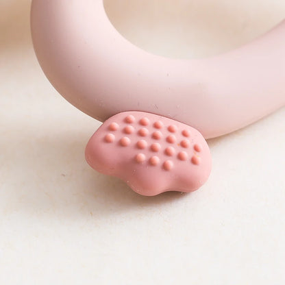 Baby Teether Food Grade Silicone Teethers Cartoon Animals Duck DIY Nursing Teething Pacifier Clip Baby Toy Teething Accessories