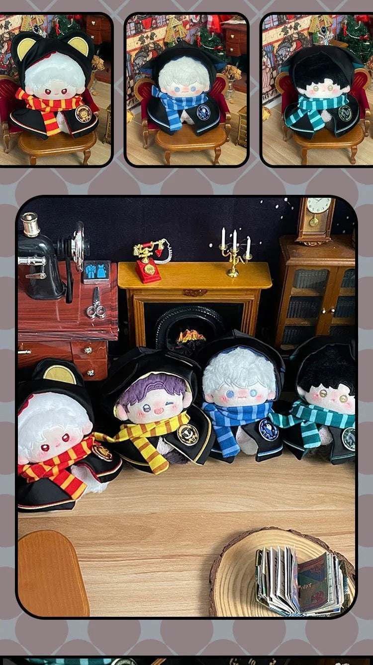 10cm Cotton Doll Academy Magic Cloak Series Doll Clothes Doll Doll Universal Kawaii Hooded Set Dress Up