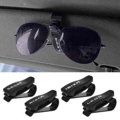 Car Glasses Clip Holder Auto Accessories For Seat Leon Ibiza Ateca Arona Cordoba Toledo Altea Alhambra Arosa Exeo Mii Tarraco