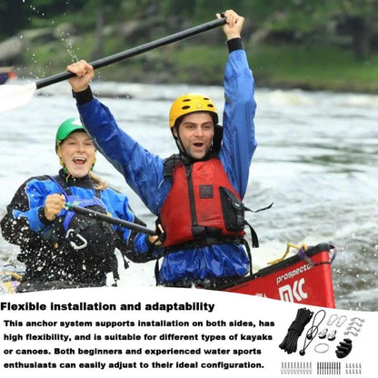 Kayak Anchors Trolley Kit Anchors System For Kayak Canoes Boat Kayak Hardware Eyes Wellnuts Screws Kayak Accessories For Kayak