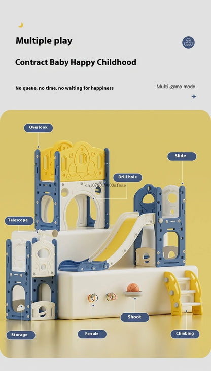 Children's Slide Outdoor Indoor Domestic Baby Sports Three-in-one Slide Swing Family Multifunction Amusement Park Toys Slide