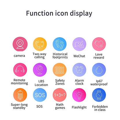 Smart Watch For Kids - Location, Camera, Video, Music, Games, Alarm, Calculator