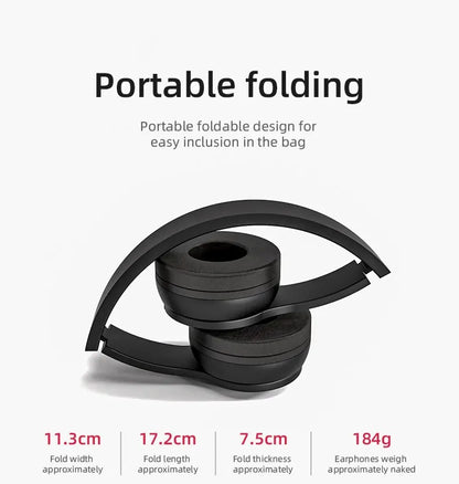 Stereo P47 Headset 5.0 Bluetooth Headset Folding Series Wireless Sports Game Headset for HuaWei XiaoMi