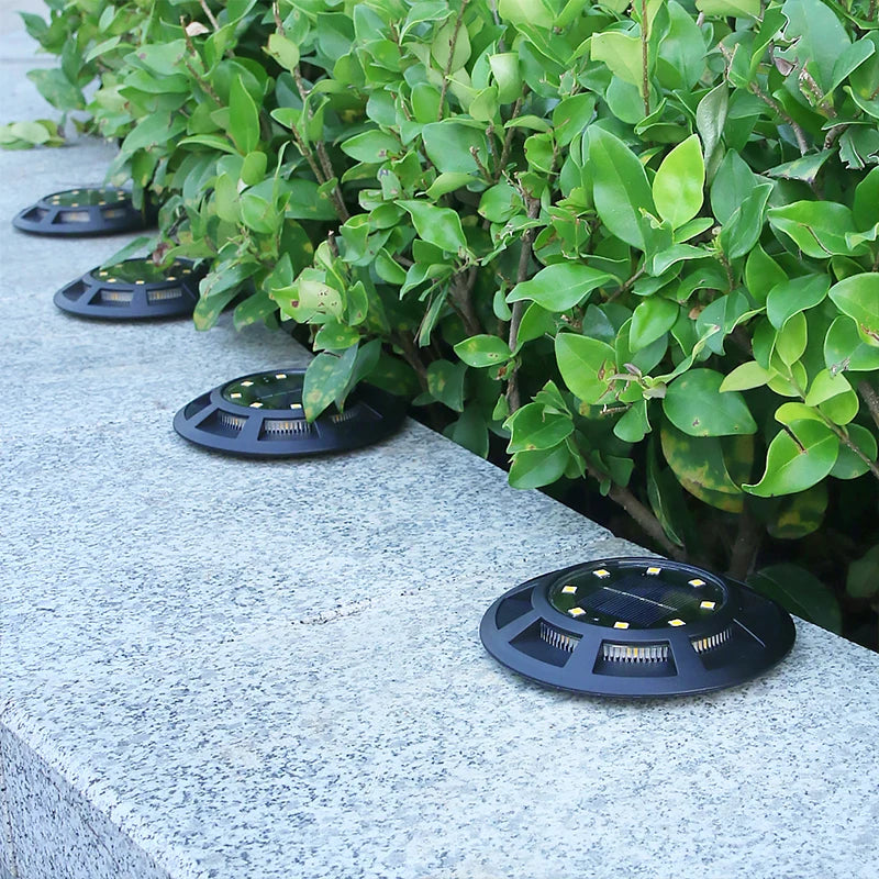 Solar Ground Light with Smart Light Sensor, LED Path Lights for Garden Yard Stairs