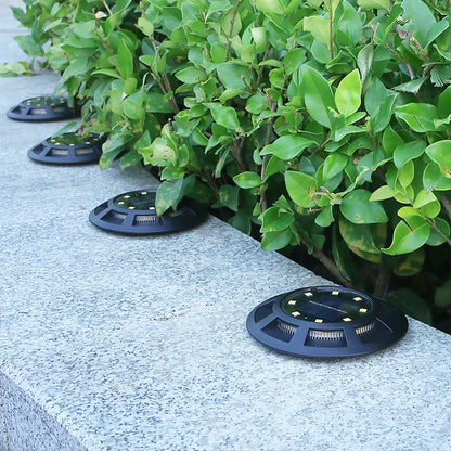 Solar Ground Light with Smart Light Sensor, LED Path Lights for Garden Yard Stairs