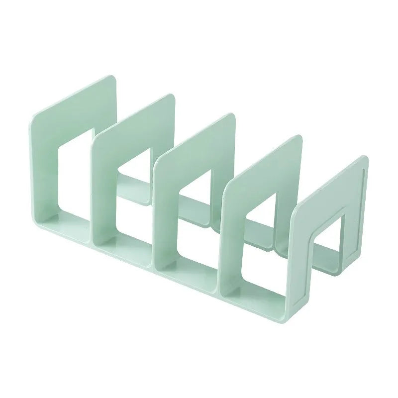 Desktop Four Grid Bookshelf Student Book Storage Bookshelf For Office Documents File Bag For Books Stationery Organize Supplies