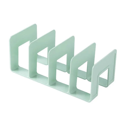 Desktop Four Grid Bookshelf Student Book Storage Bookshelf For Office Documents File Bag For Books Stationery Organize Supplies