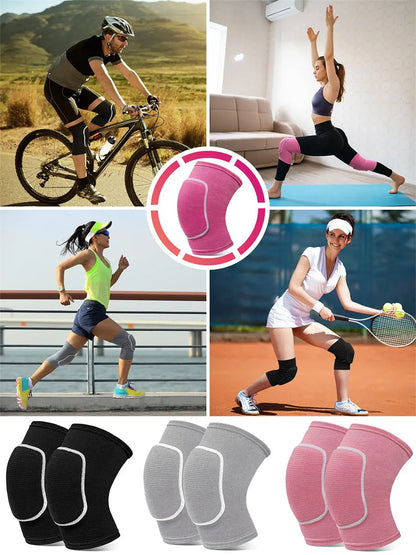 Volleyball Knee Pads for Dancers Men Women Kids Soft Breathable Knees Protective Football Dance Yoga Tennis Running Cycling Use