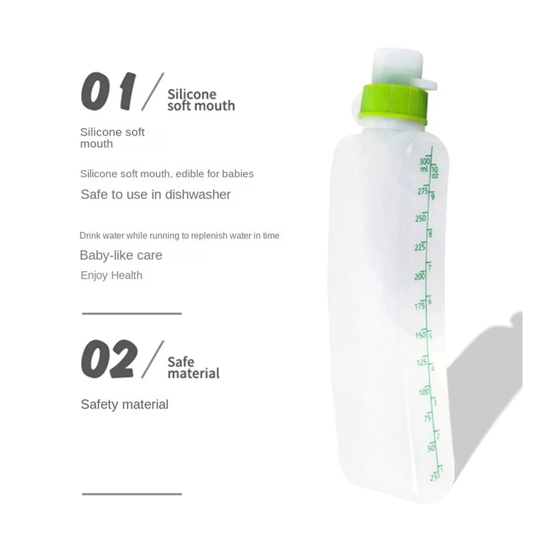 1 Piece Curved Water Bottles Large Capacity Water Bottles Outdoor Sports Water Bottles Running Fitness Belt Soft Kettle