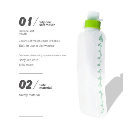 1 Piece Curved Water Bottles Large Capacity Water Bottles Outdoor Sports Water Bottles Running Fitness Belt Soft Kettle