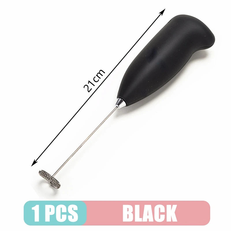 Milk Frother Handheld Mixer Electric Coffee Foamer Egg Beater Cappuccino Stirrer Mini Portable Blenders Home Kitchen Whisk Tool