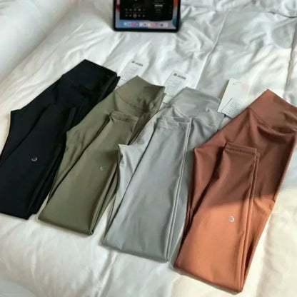 Yoga Pants Women High Waist Nine Fitness Pants Tight Outer Wear Sports Running Pants