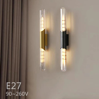 Nordic Luxury Wall Lamp E27 Bulb Is Used For Bedroom Mirror Stairs Bedside Wall Paintings Comfortable Lighting Decorative Lamps