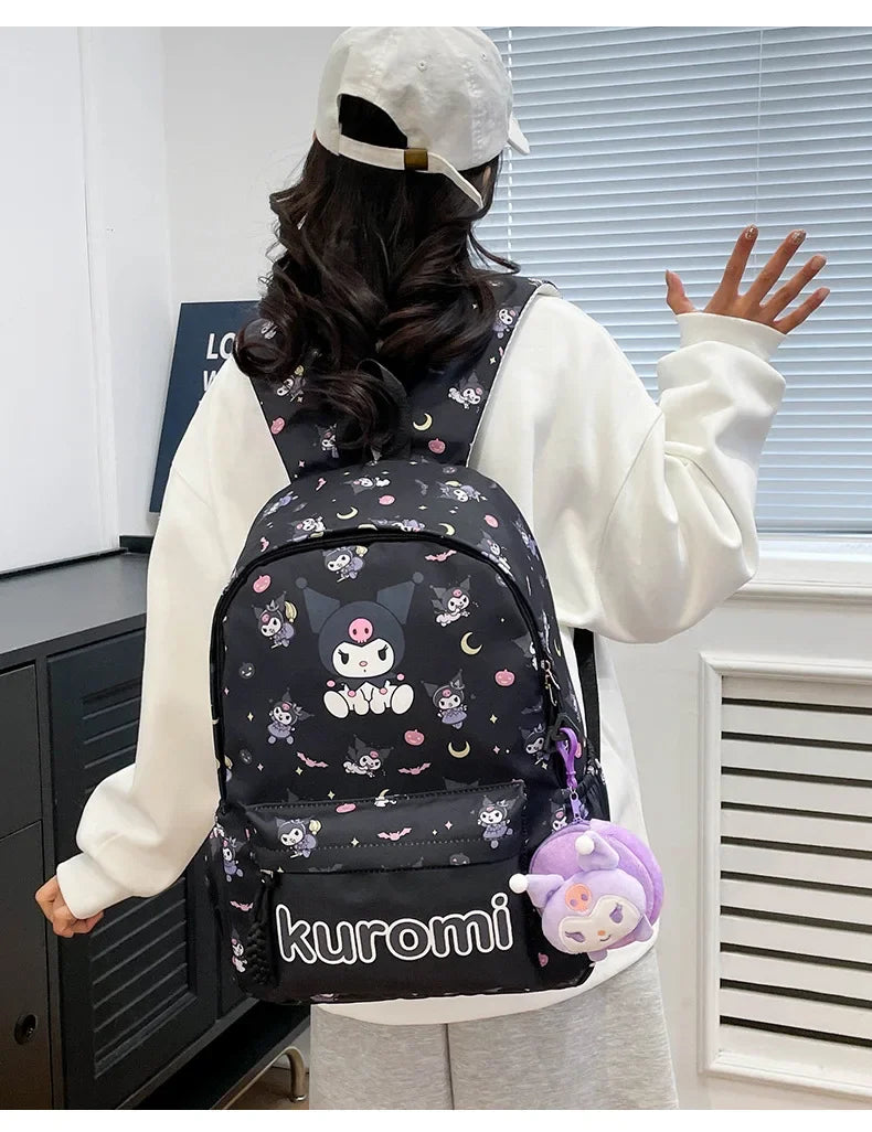 Fashion Student Backpack Cartoon Print Cute Large Capacity Backpack Fashion Student Backpack