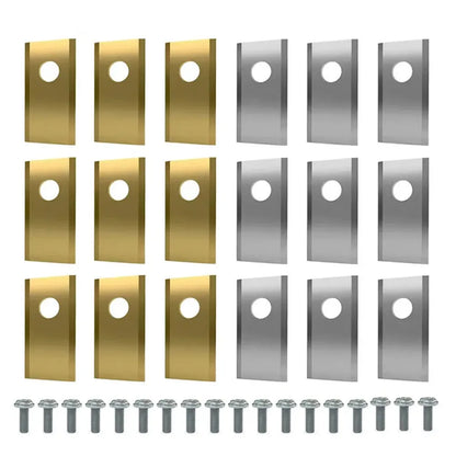 18Pcs Blades Replacement Stainless Steel Lawn Mower Cutting Blade Set Single Hole Lawn Mower Blade for Worx Landroid Lawn Mowers