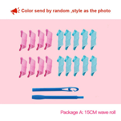 Heatless Hair Curler No Heat Silk Ribbon Hair Rollers Curls Headband Sleeping Soft Lazy Hair Curlers Foam Rod Curling Hair Tools