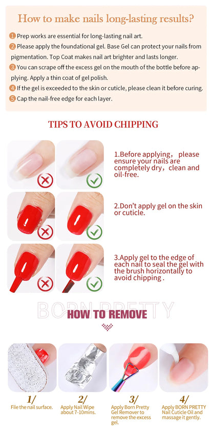 BORN PRETTY 15ml Clear Non Stick Hand Extension Gel Nail Polish for 3D Shaping Nail Art Solid Milky Jelly Hard Gel for Fake Nail