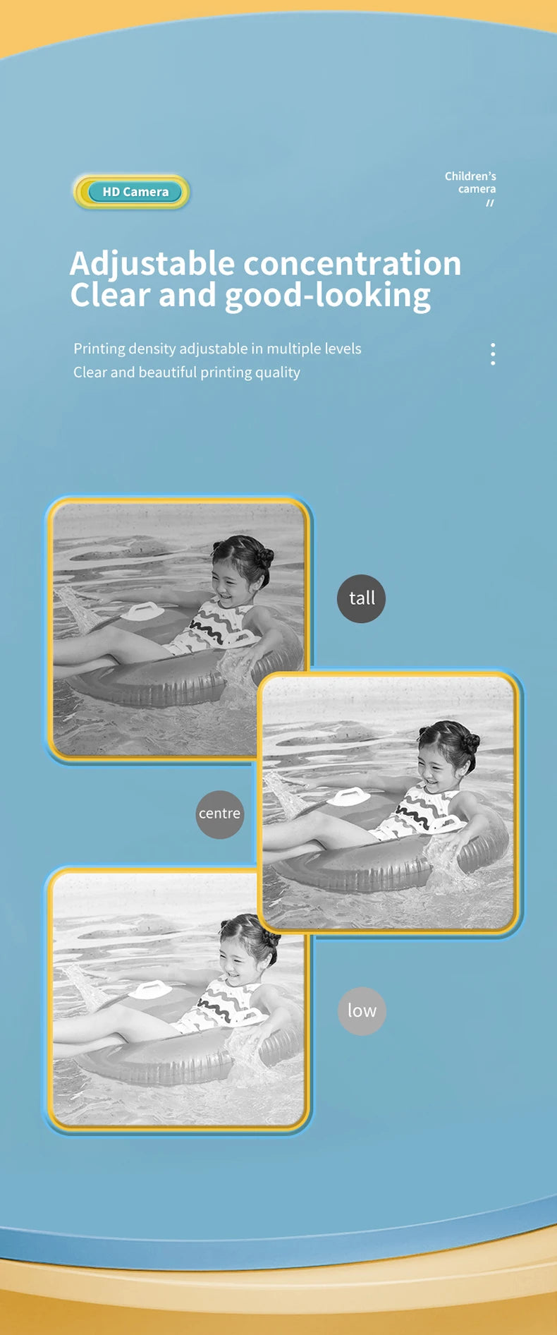 Kids Instant Camera Print Camera For Children Camera 1080P HD Digital Camera Photo Paper Child Toy Camera For Christmas Gift