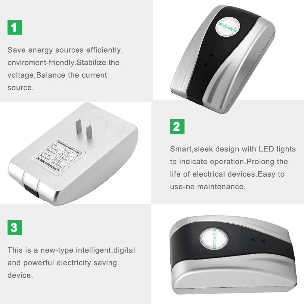 US/EU Plug Electricity Saving Box 3000W 90V-250V Energy Saver Environment-Friendly Power Ahorrador De Corriente Drop