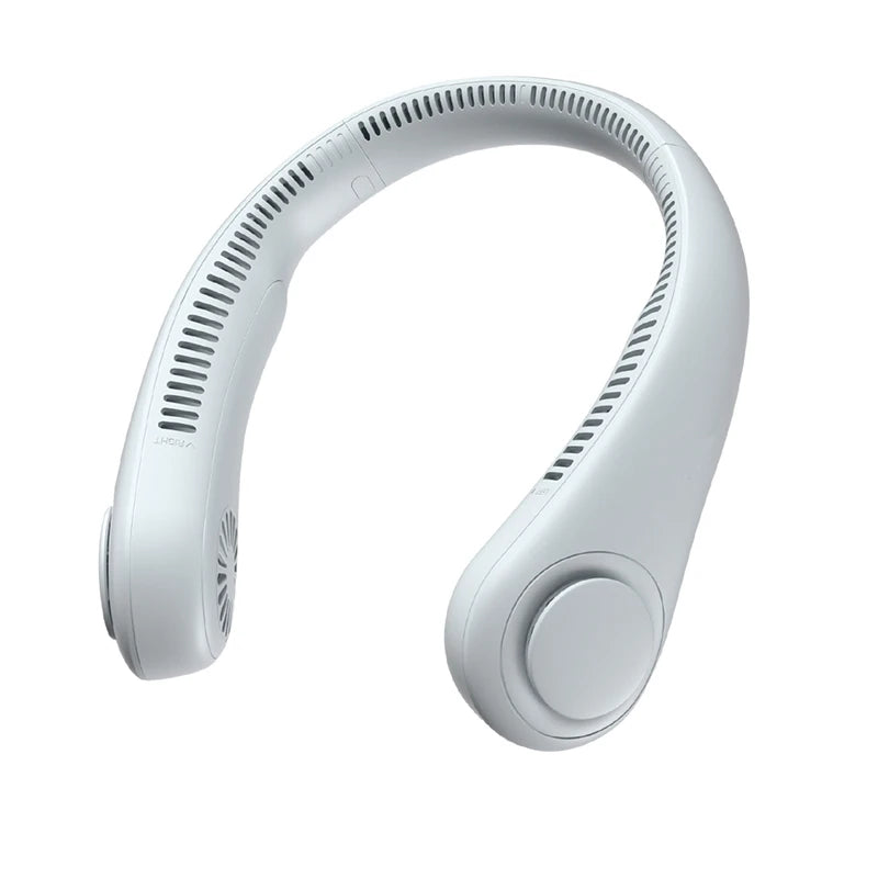 Handheld Fan Portable Mini Fan Portable Mini Leafless Hanging Neck USB Fan Battery Operated for Outdoor Use