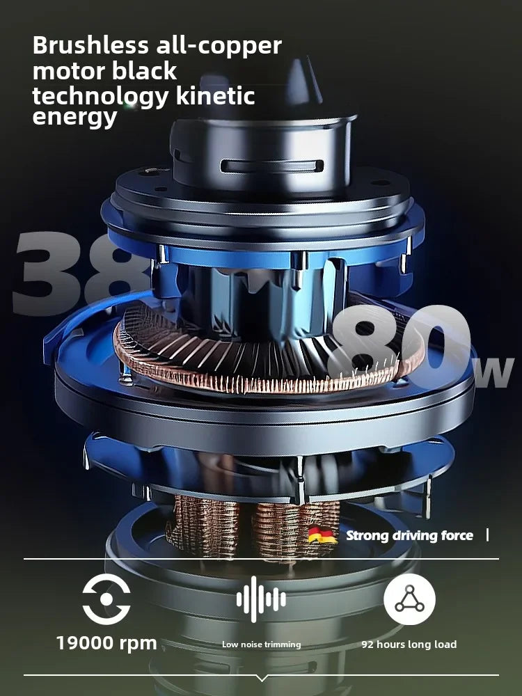 Electric lawn mower Small household lawn Lithium battery rechargeable  mower High power lawn mower