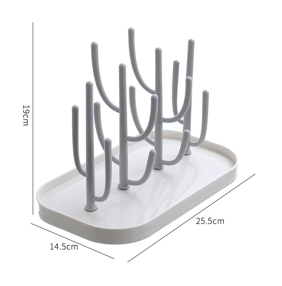 Baby Bottle Drying Racks Pink Beige Feeding Cup Holder Removable Storage Support Drain Rack Bottle Cleaning Drying Machine