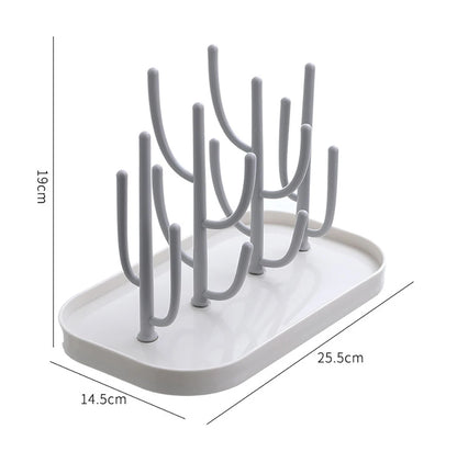 Baby Bottle Drying Racks Pink Beige Feeding Cup Holder Removable Storage Support Drain Rack Bottle Cleaning Drying Machine