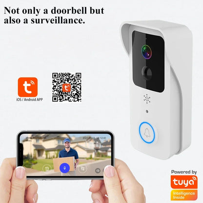 Video Doorbell 5G 2.4G WiFi 1080P Smart Outdoor Wireless Intercom Waterproof Wireless Camera Home Safety Doorbell Camera