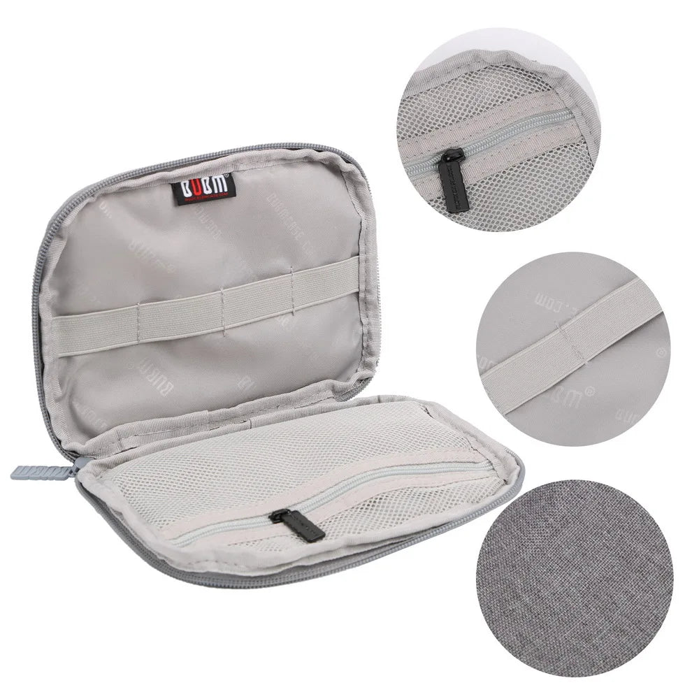 Travel Kit Case Pouch For USB Data Cable Earphone Wire pen Power bank Electronics Accessories Organizer Digital Storage Bag