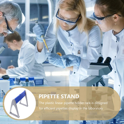 Pipette Stand Double Sided Organizer Linear Pipettor Rack Plastic Child Laboratory Holder Finishing