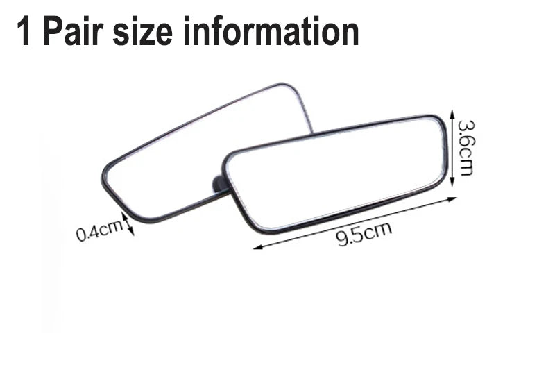 Auto Mirror Adjustable Wide Angle Side Rear Mirror Blind Spot Convex Mirrors For Car Reverse Parking Auxiliary Rear View Mirror