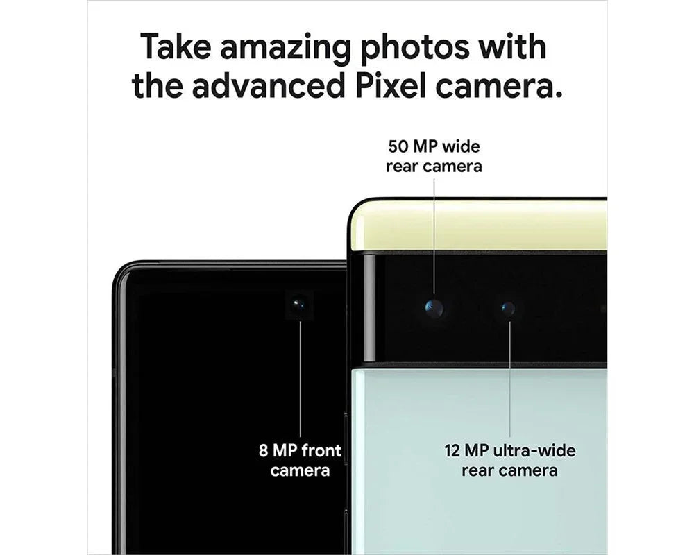 Google Pixel6 5G SmartPhone CPU Google Tensor Battery capacity 4614mAh 50MP Cameraoriginal used phone