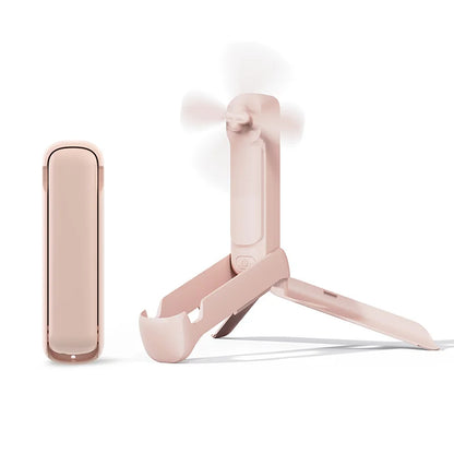 Portable Fan Mini Handheld Fan 3 in 1 Folding Fans 2000mAh USB Rechargeable 3 Speed with Phone Stand and Flashlight for Outdoor