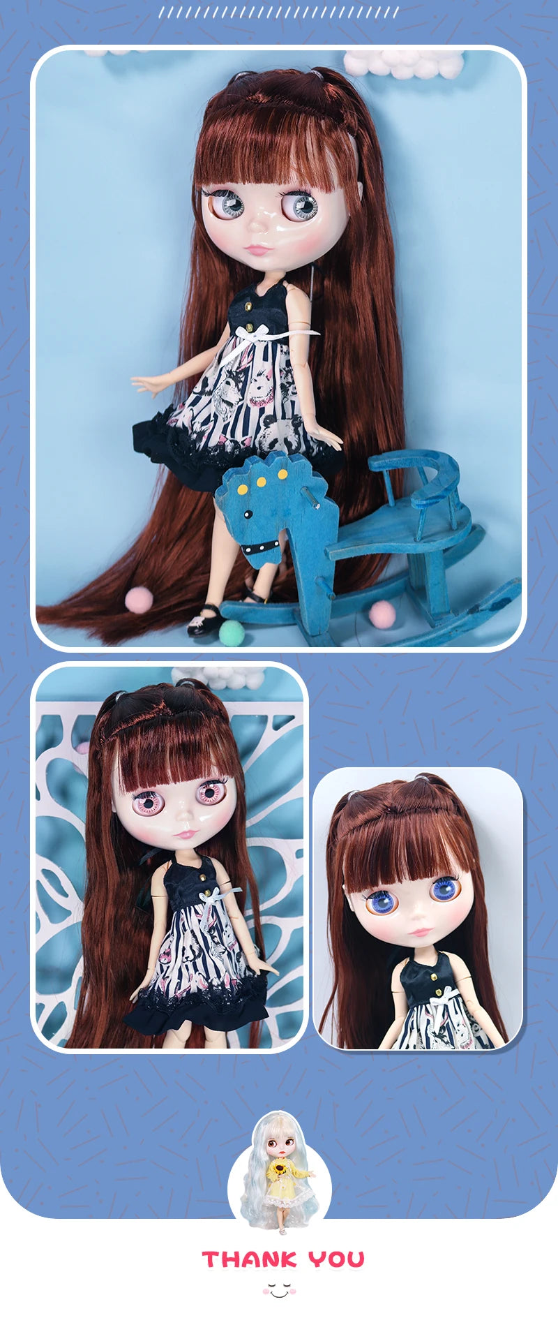 ICY DBS Blyth Doll Combo Clothes Shoes Hand Set Included Children Toy Gift 1/6 BJD Ob24 Anime Girl Azone M