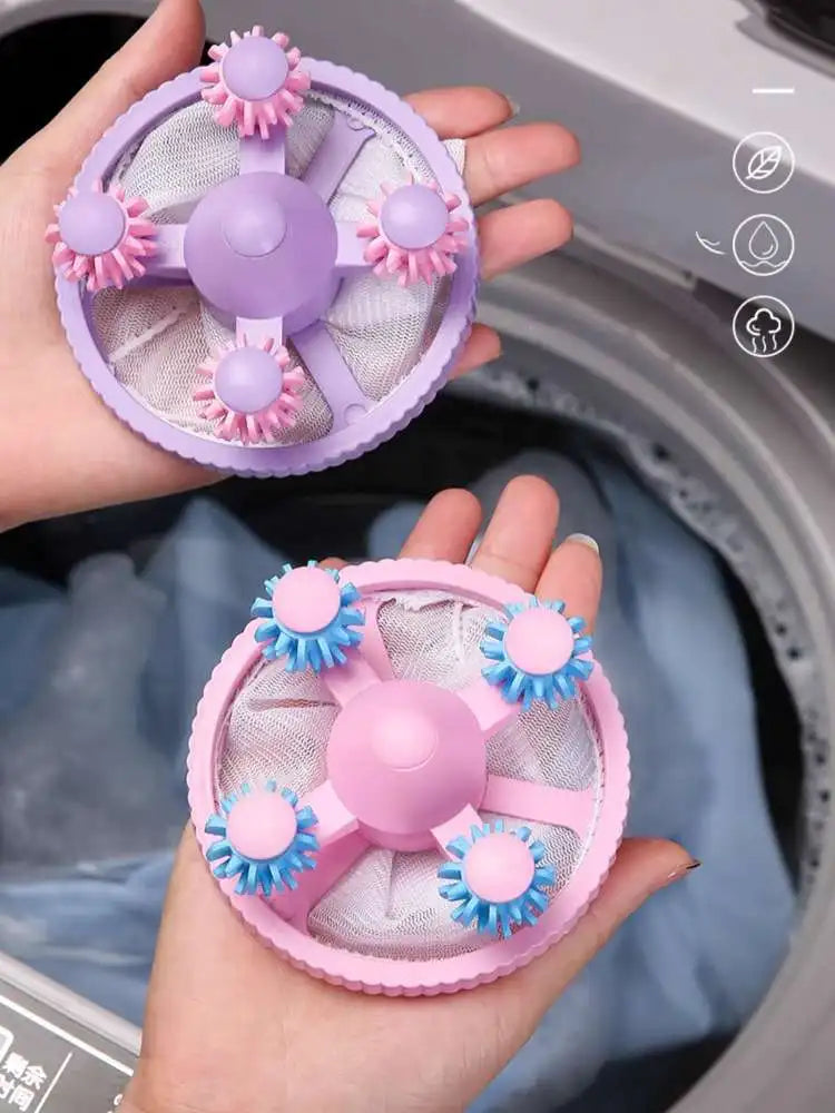 Washing Machine Filter Bag Reusable Net Laundry Ball Floating Lint Hair Catcher Pet Hair Remove Dirt Collection Dedusting Roller