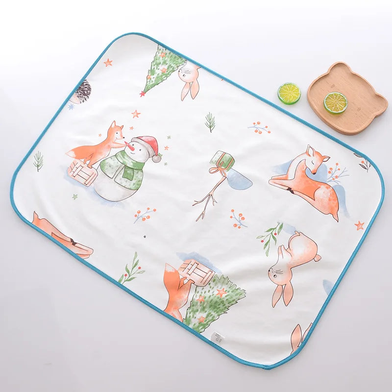 Large Size Baby Waterproof Diaper Changing Mat Reusable Diapers For Newborns Washable Mattress Pad Breathable Baby Diaper Bags