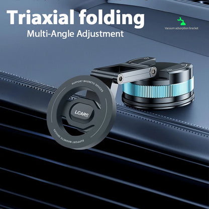 Rotating Car Mount Holder Adjustable Magnetic Phone Stand Strong Suction Cup Telescopic Foldable Universal Stable Car Interior