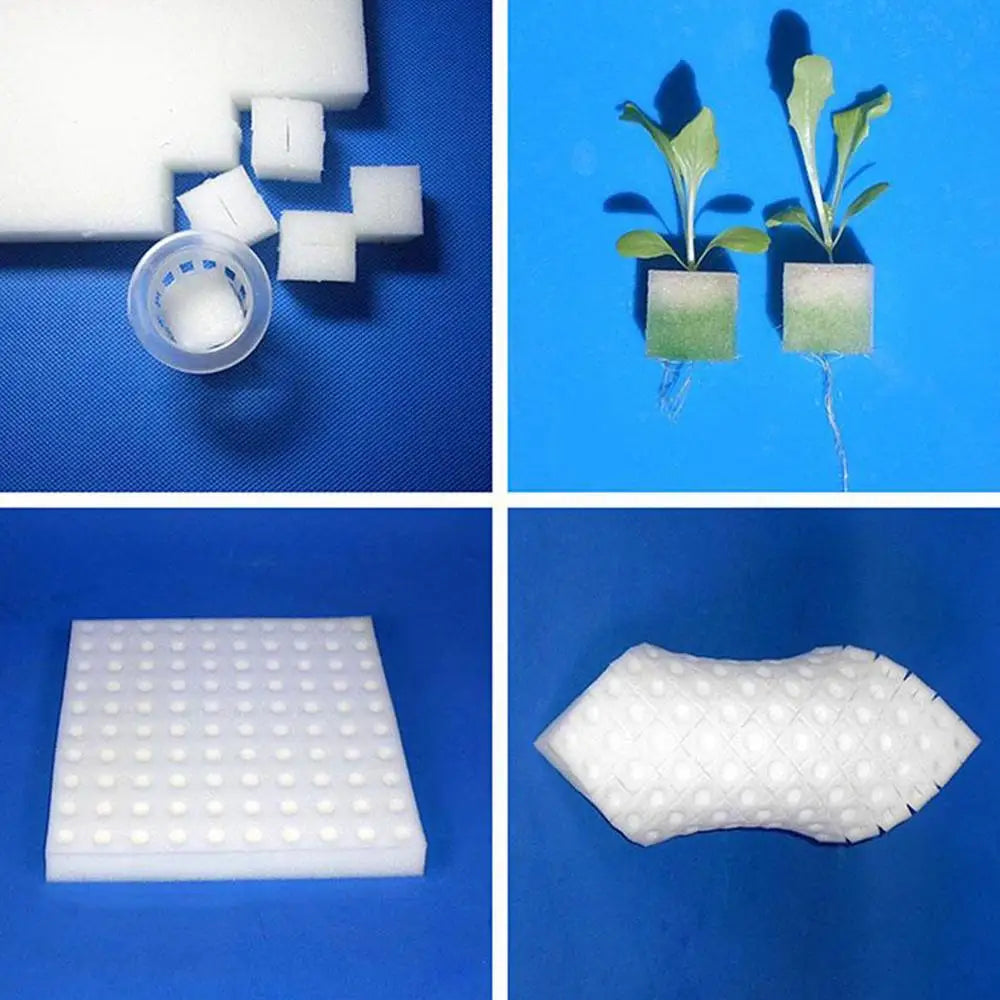 100 Hole/sheet Hydroponic Plant Sponge Garden Cultivation Seedling Soilless Culture Planting Tools Vegetables Nursery Pots Tray
