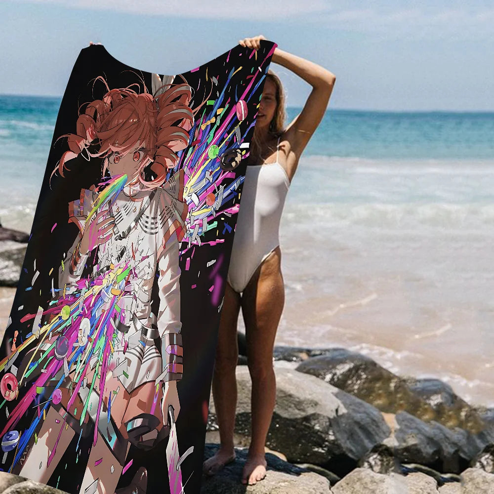 T-TETO K-Kasane Anime Cartoon Beach Towel Cute Kawaii Room Decor Bath Girls Children Hand Towels For Bathroom Shower