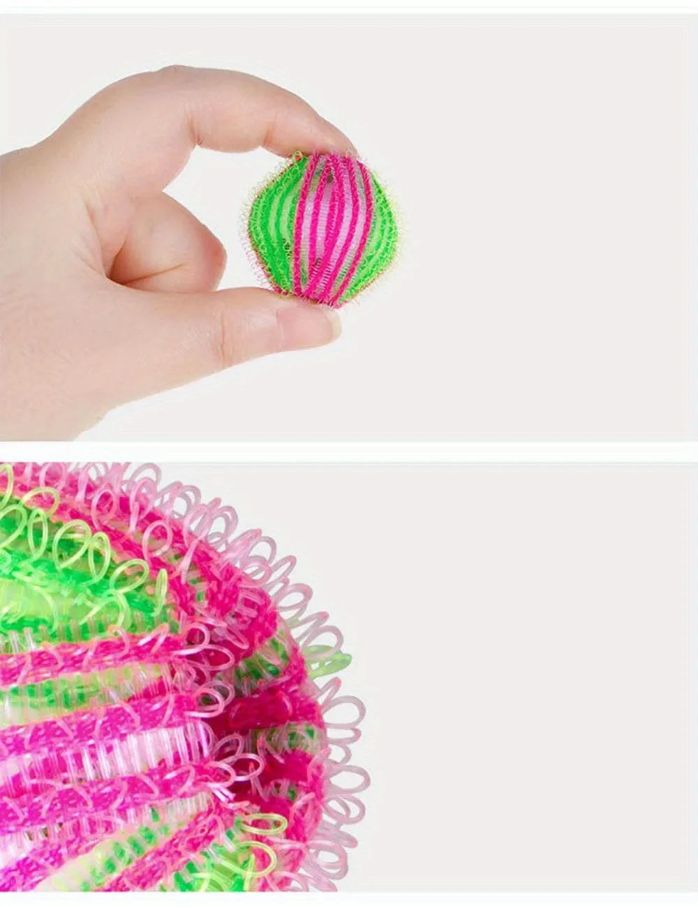 6PCS Pet Hair Remover for Laundry Lint Remover Washing Balls Reusable Dryer Nylon Balls Dogs Cats Hair Lint Remover for Laundry