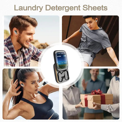 Wireless Ear Buds In-Ear Headphones Wireless Earbuds Slider Earphones Cordless Earbuds Full Color Touchscreen Ear Buds In-Ear