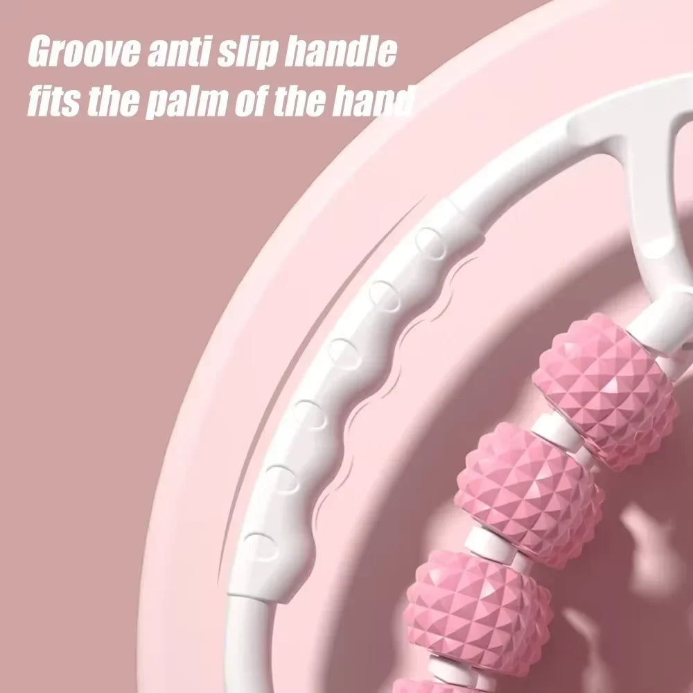 Leg massager ring clamp leg roller slimming leg artifact relaxation and unblocking roller double massage to relieve soreness