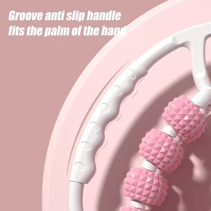 Leg massager ring clamp leg roller slimming leg artifact relaxation and unblocking roller double massage to relieve soreness