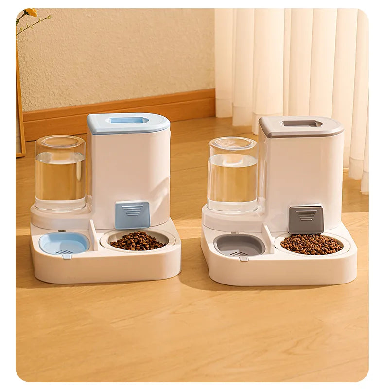 Pet automatic drinking water feeder Integrated large capacity dry and wet separation Ceramic bowl Stainless steel bowl