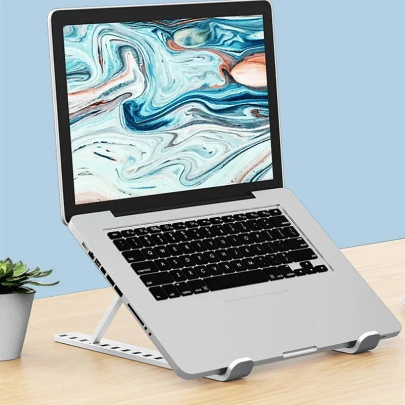 Laptop Stand 10Position Adjustable Portable Notebook Support Base Holder ABS Laptop Holder For Macbook Lenovo Laptop Accessories