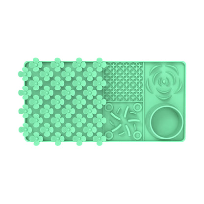 Pet Licking Mat Pet Silicone Eating Ware Dog Slow Food Mat Placemat  Dog Feeder Supplies Suction Cup Dog Bathing Distraction