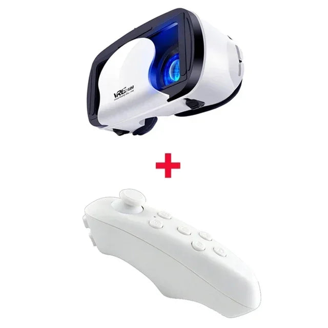 2025 New VR Headset 3D Virtual Reality Glasses 7" Stereo Headset with Remote Controller for IOS Android Smartphones