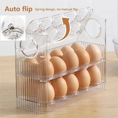 New Egg Storage Box Refrigerator Organizer Food Containers Egg Fresh-keeping Case Holder Tray Dispenser Kitchen Storage Boxes